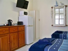 Cottage 2 Kitchenette and twin beds Jetty Self Catering Swakopmund